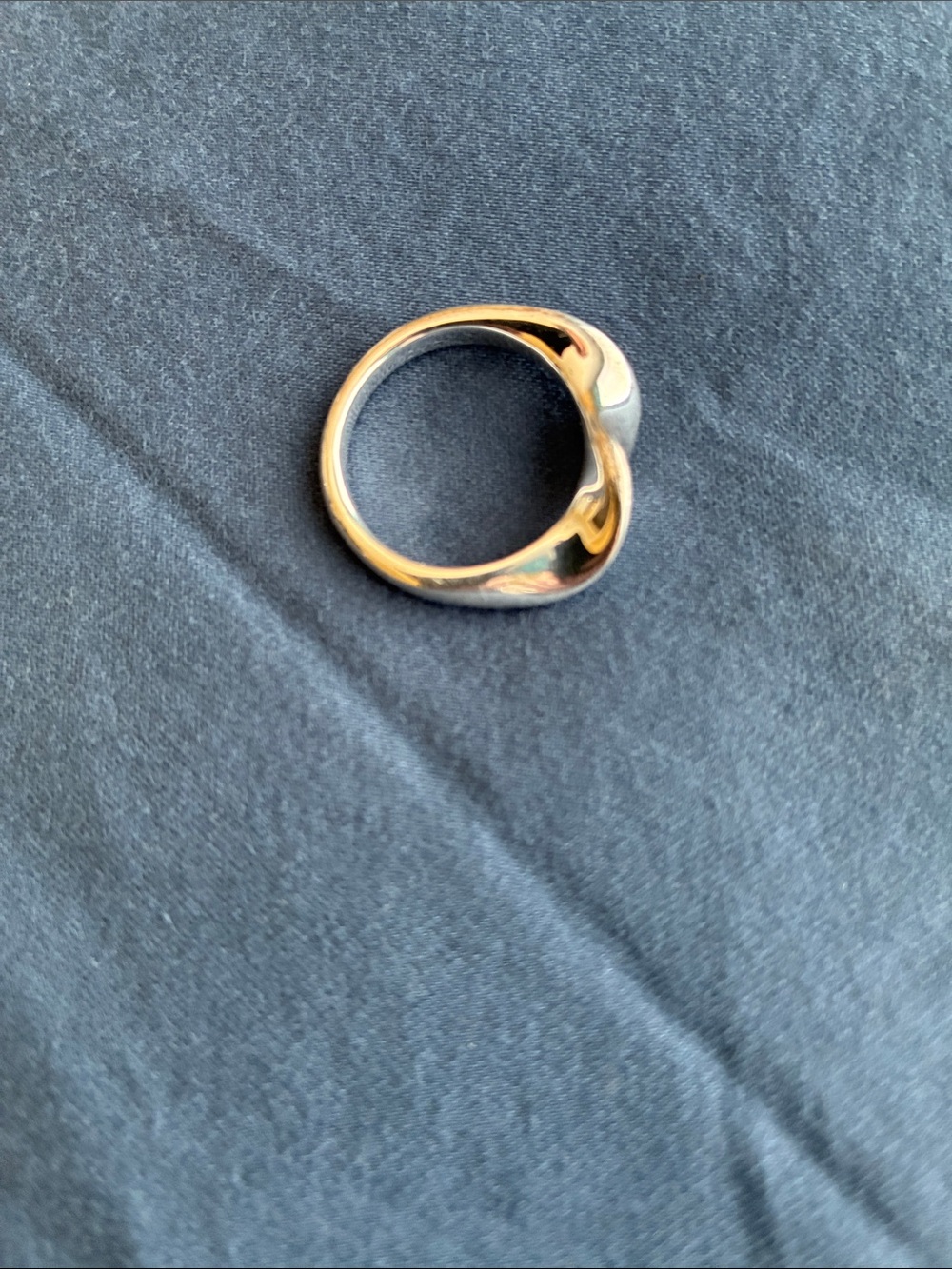 Mejuri Wave Ring (original design) in Sterling Silver, Size 8